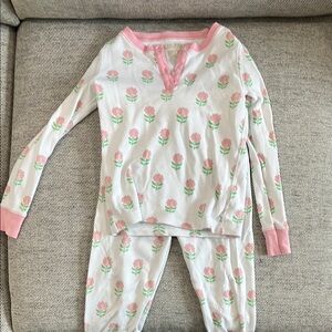 Floral Pink and White Kids Pajamas